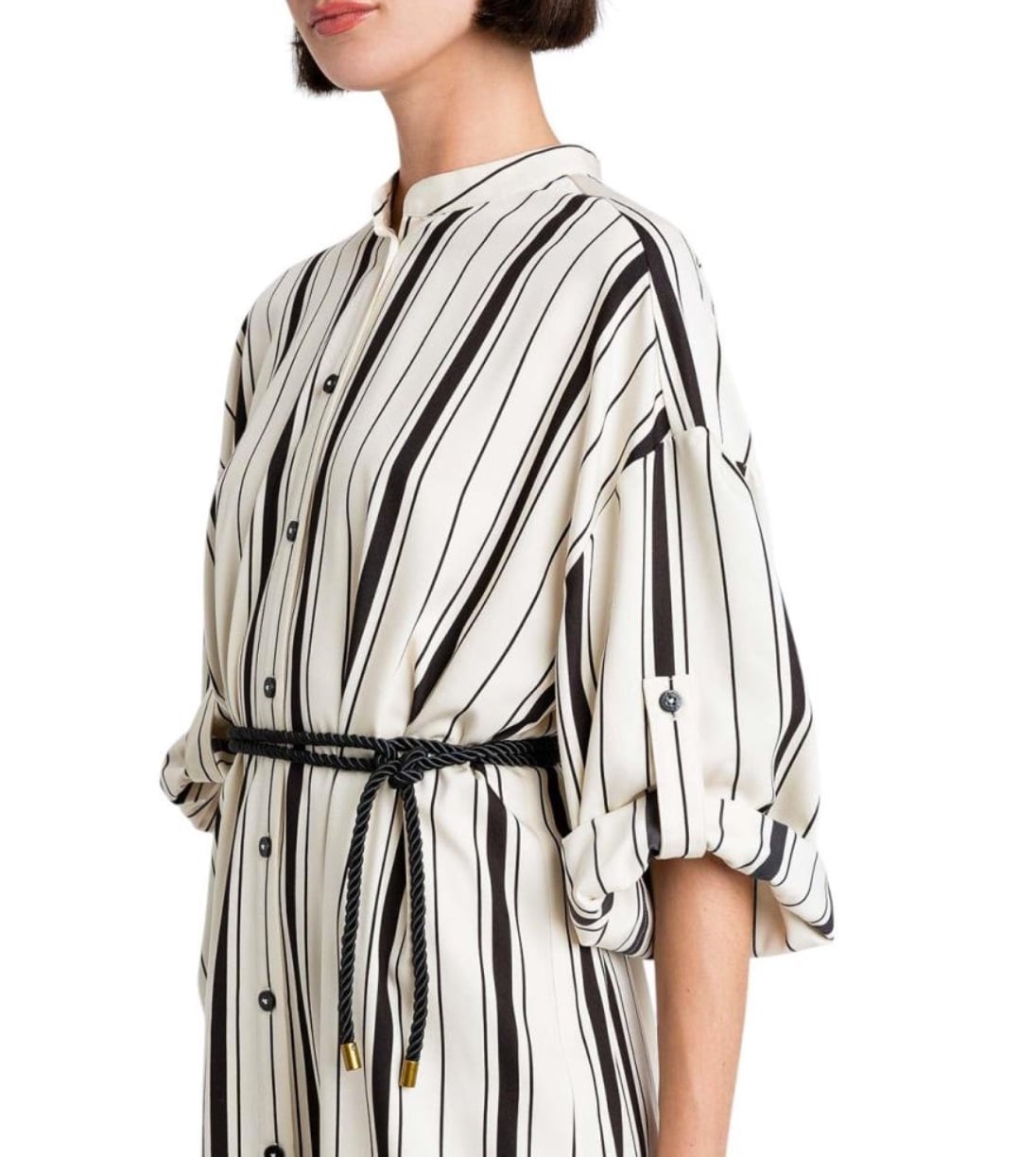 TWINSET<イタリア、ツインセット>新作 DIFFETENT STRIPES カフタンワンピース