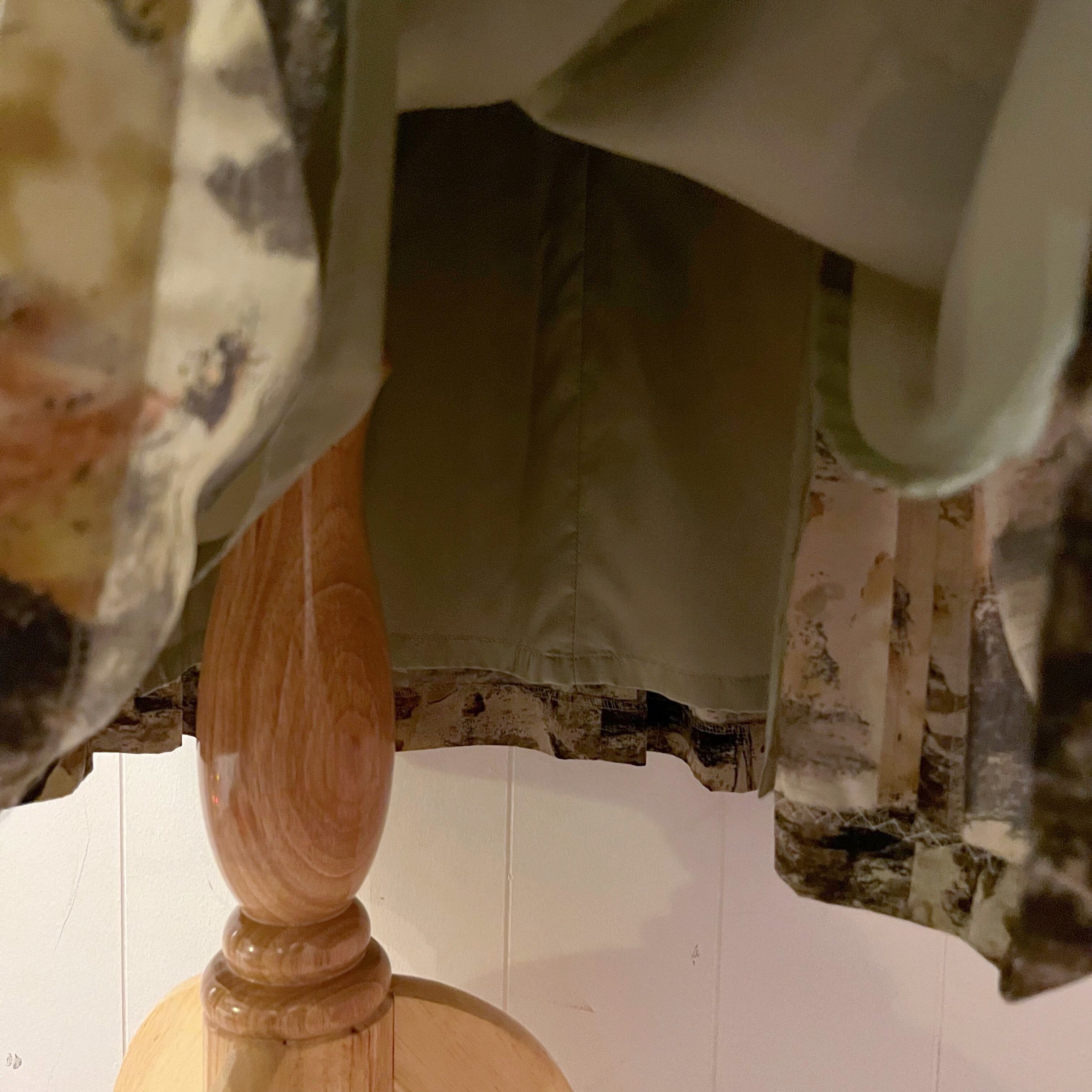 watercolour paint gather flare skirt