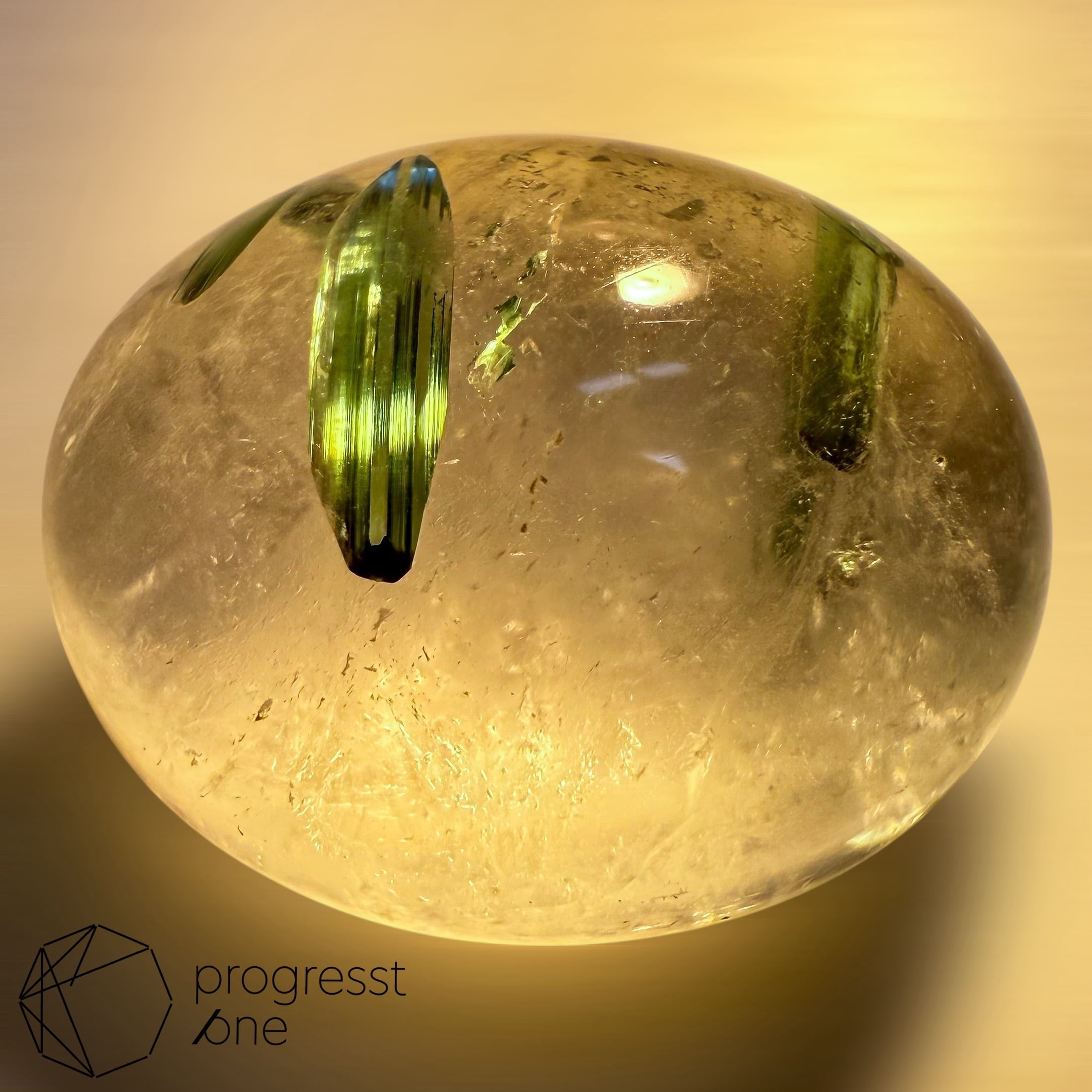 グリーントルマリンインクォーツ13.11ct | progresstone