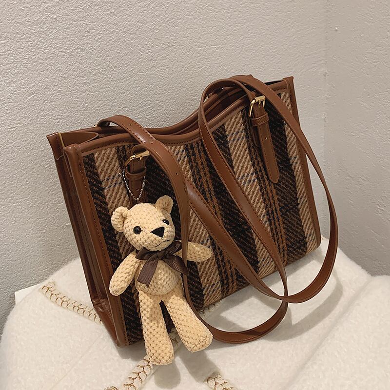 オータムウィンターショルダーバッグスタイル 秋物 冬物 トートバッグ ハンドバッグ 手作りハンドバック74382072446