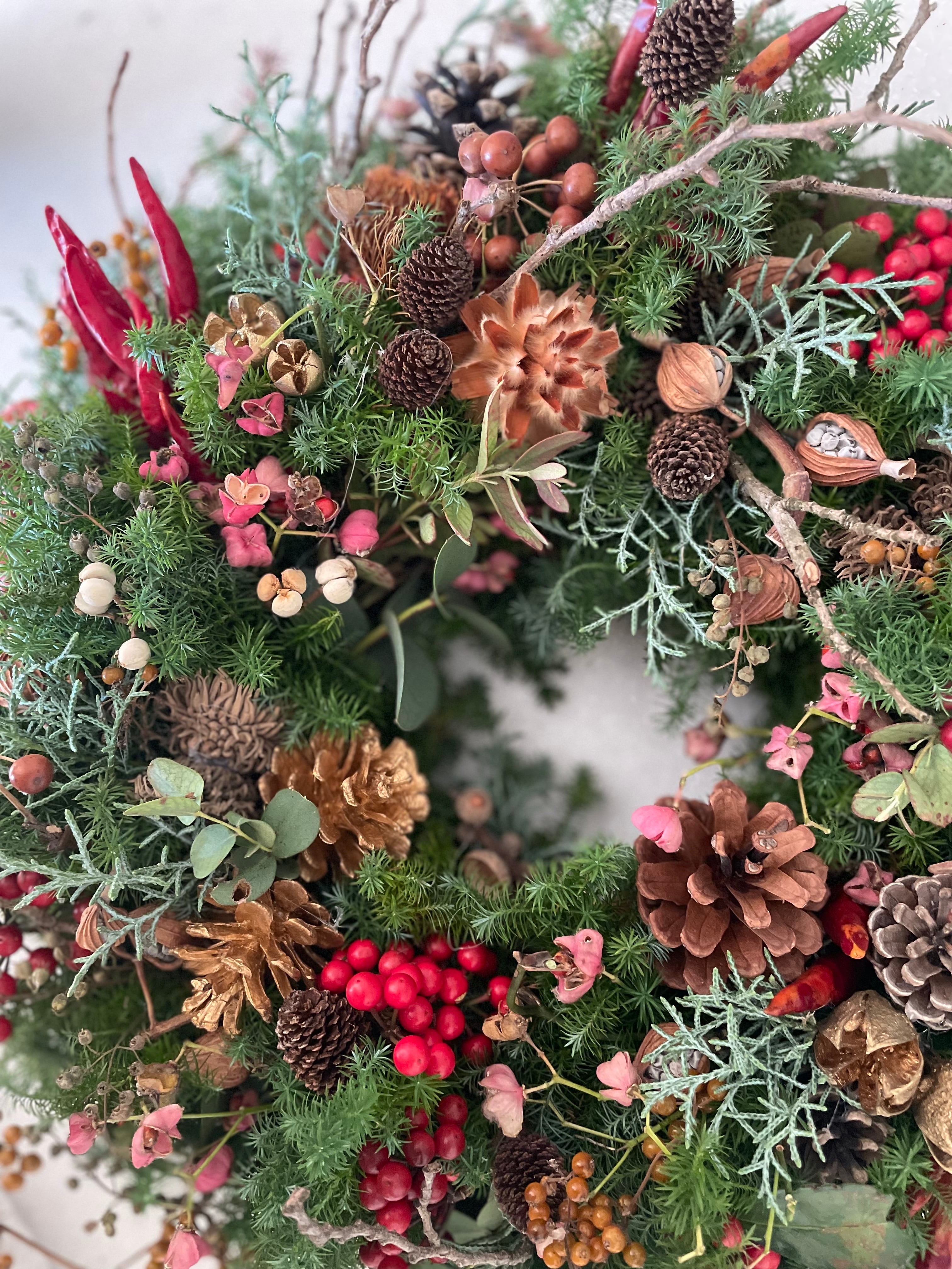 オリジナルクリスマスリース | アトリエユーカリ(Yang.florist)