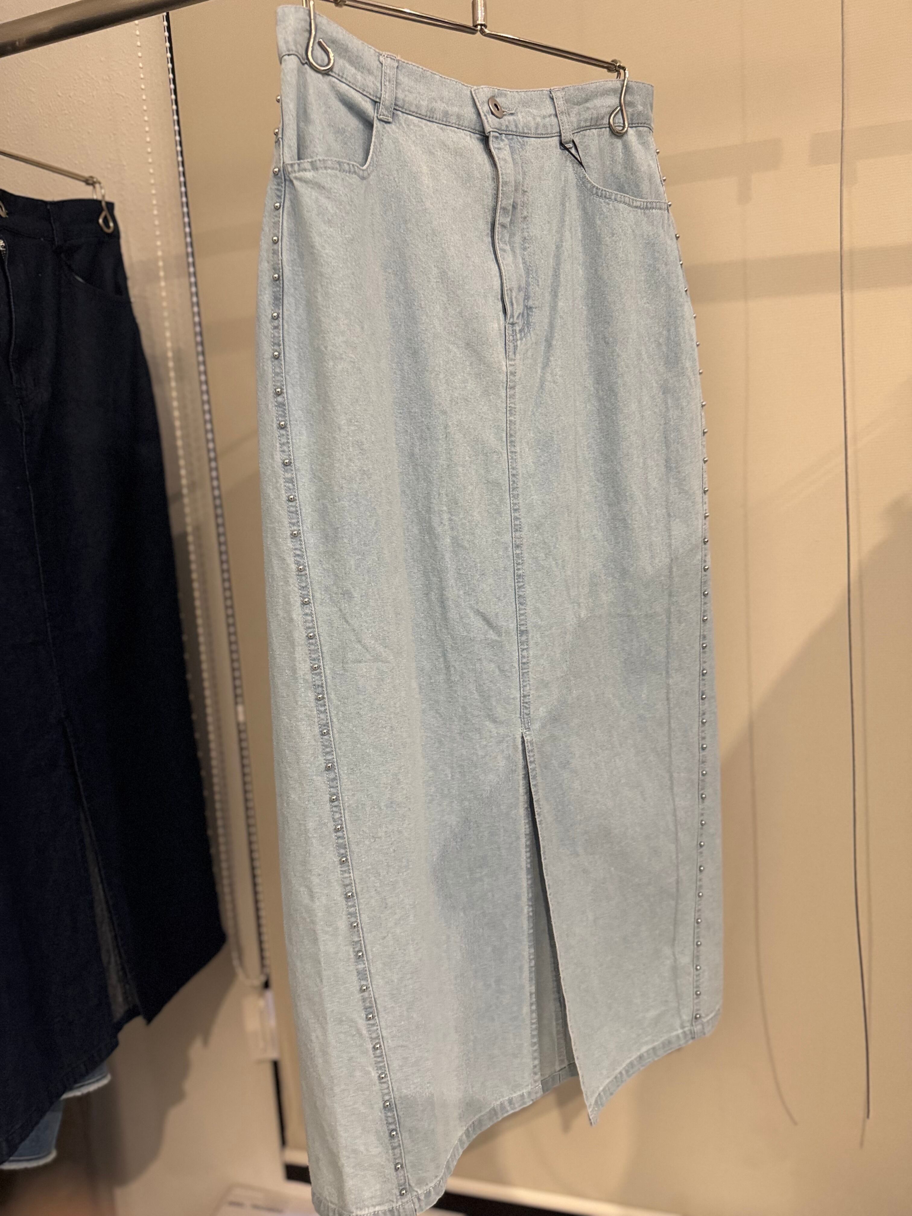 【SELECT】スタッズデニムタイトスカート 43-0123