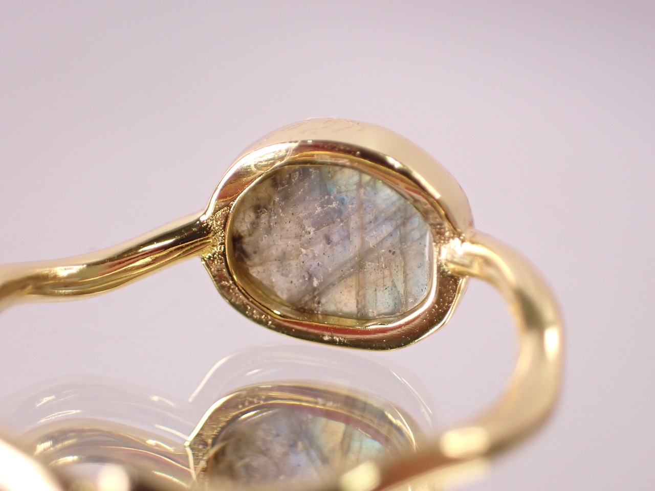 SV925 ラブラドライトリング　[D2-283]