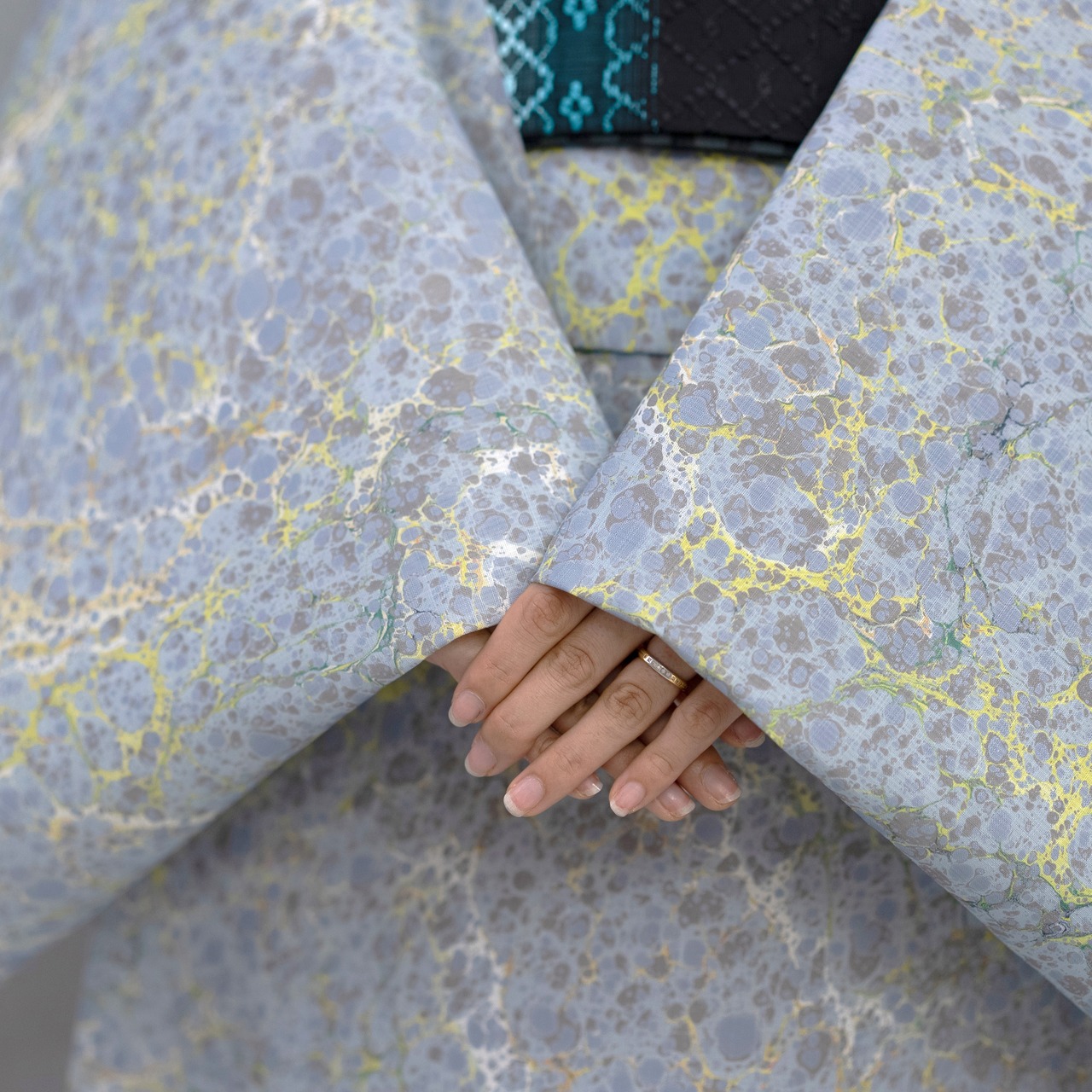 「砂紋」〜ドット〜セオアルファ〜浴衣・夏着物・単衣