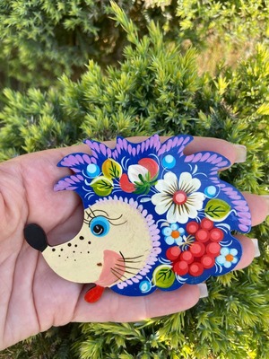 ペトリキフカのハリネズミ（Khomenko製作）マグネット