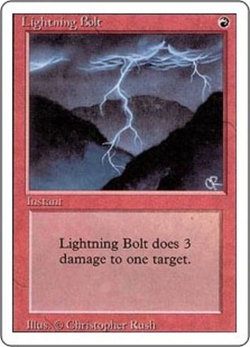 MTG《稲妻/Lightning Bolt(3ED)》英語
