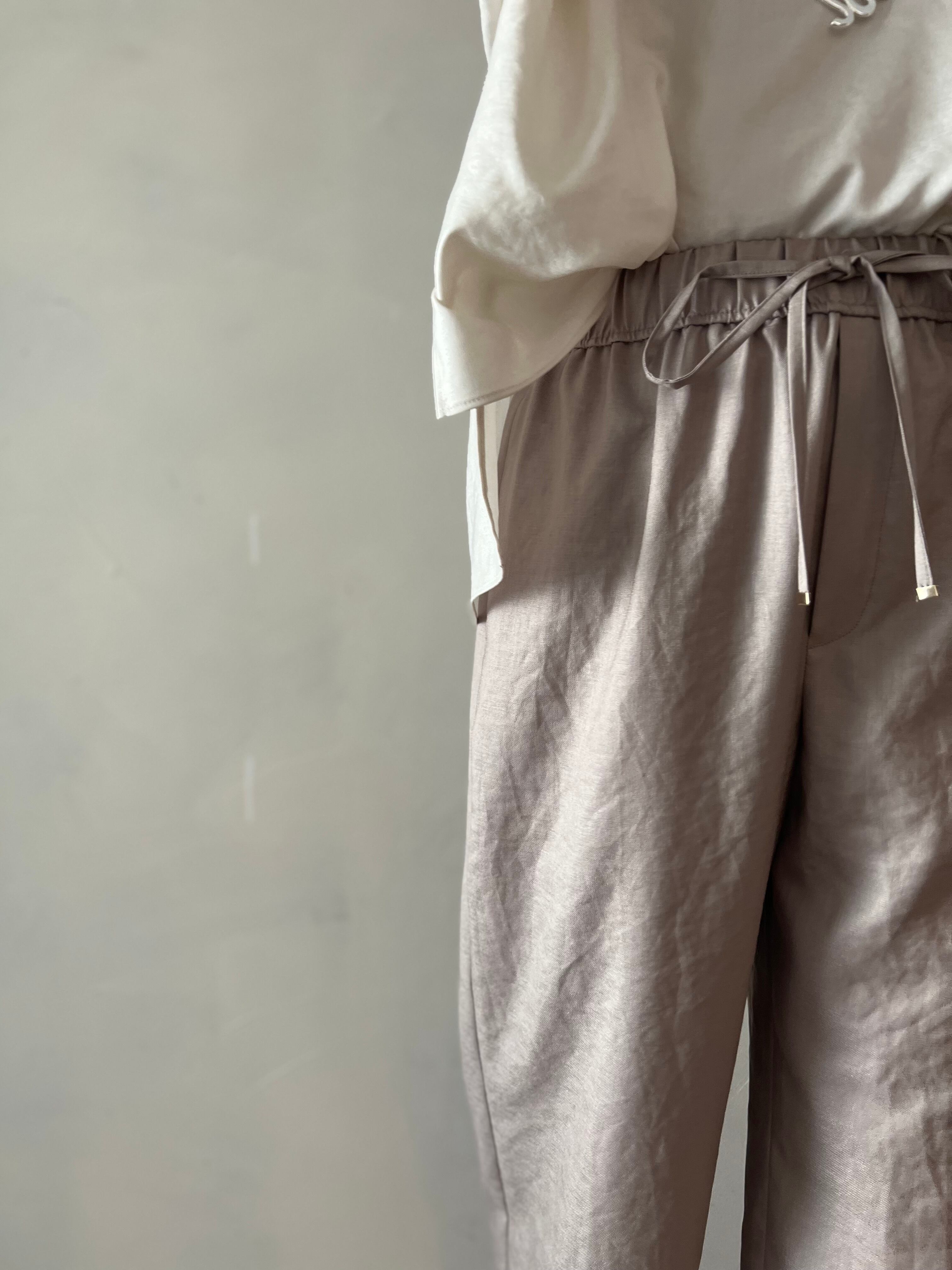 ma couleur /ヤマトドレス】杢調ツイルタンブラーストレート