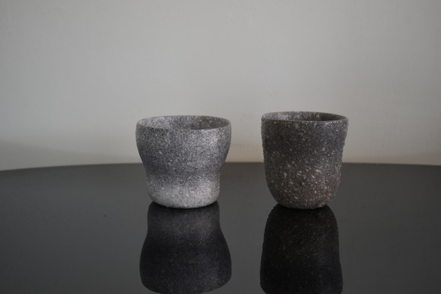 山下寛兼 HirokaneYamashita 炭化グレーカップ