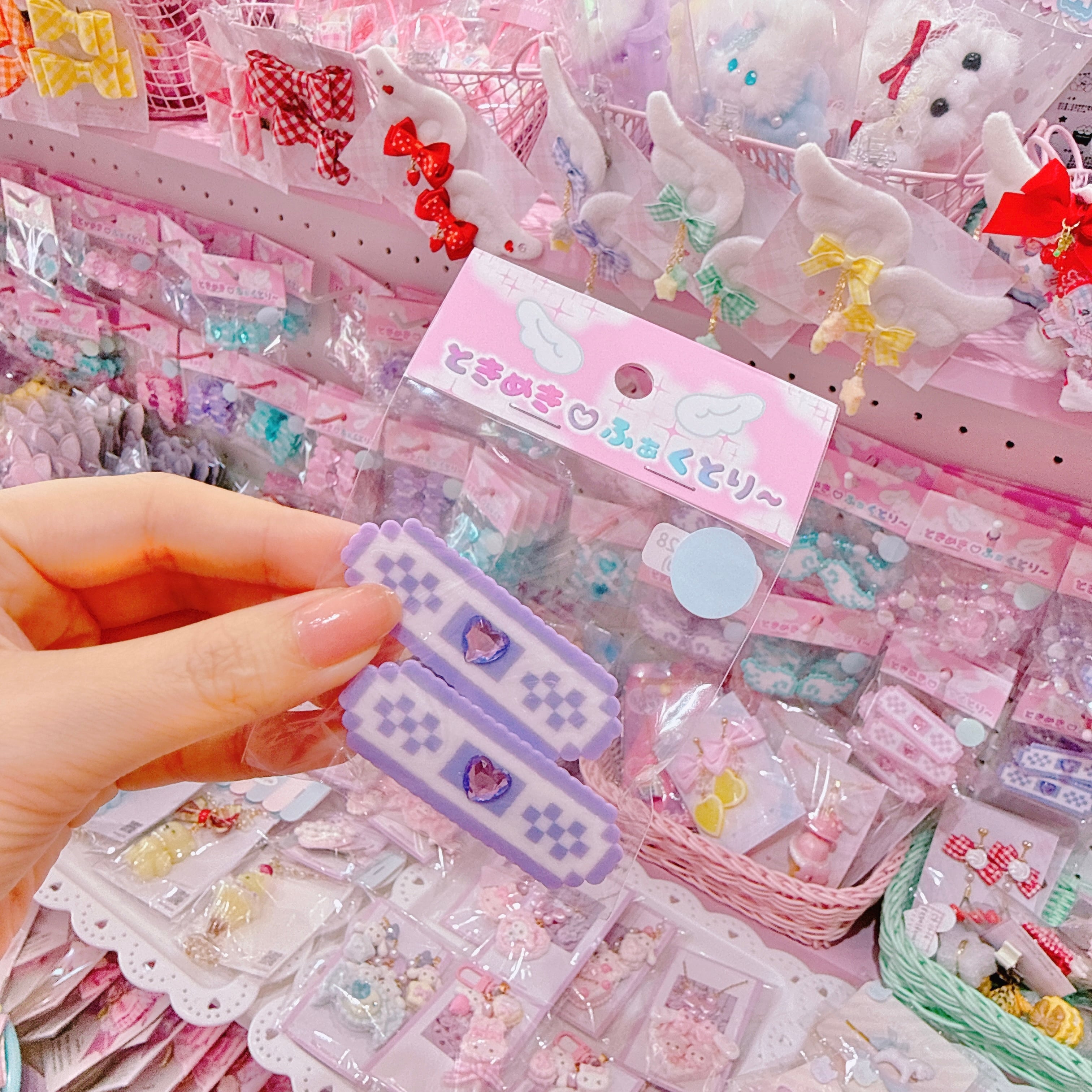 【R1】11-28シングルばんそうこうツインヘアクリップ