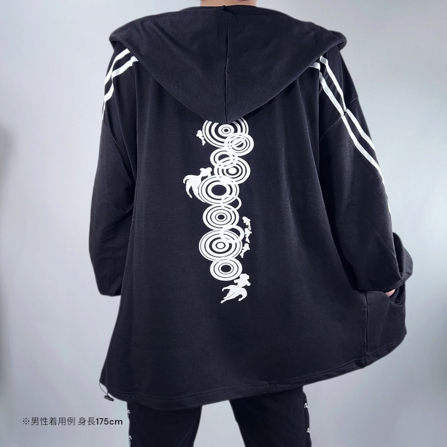 neronero様 先着55点限定55%OFF』BLACK SUMMER ZIP OUTER【和柄金魚