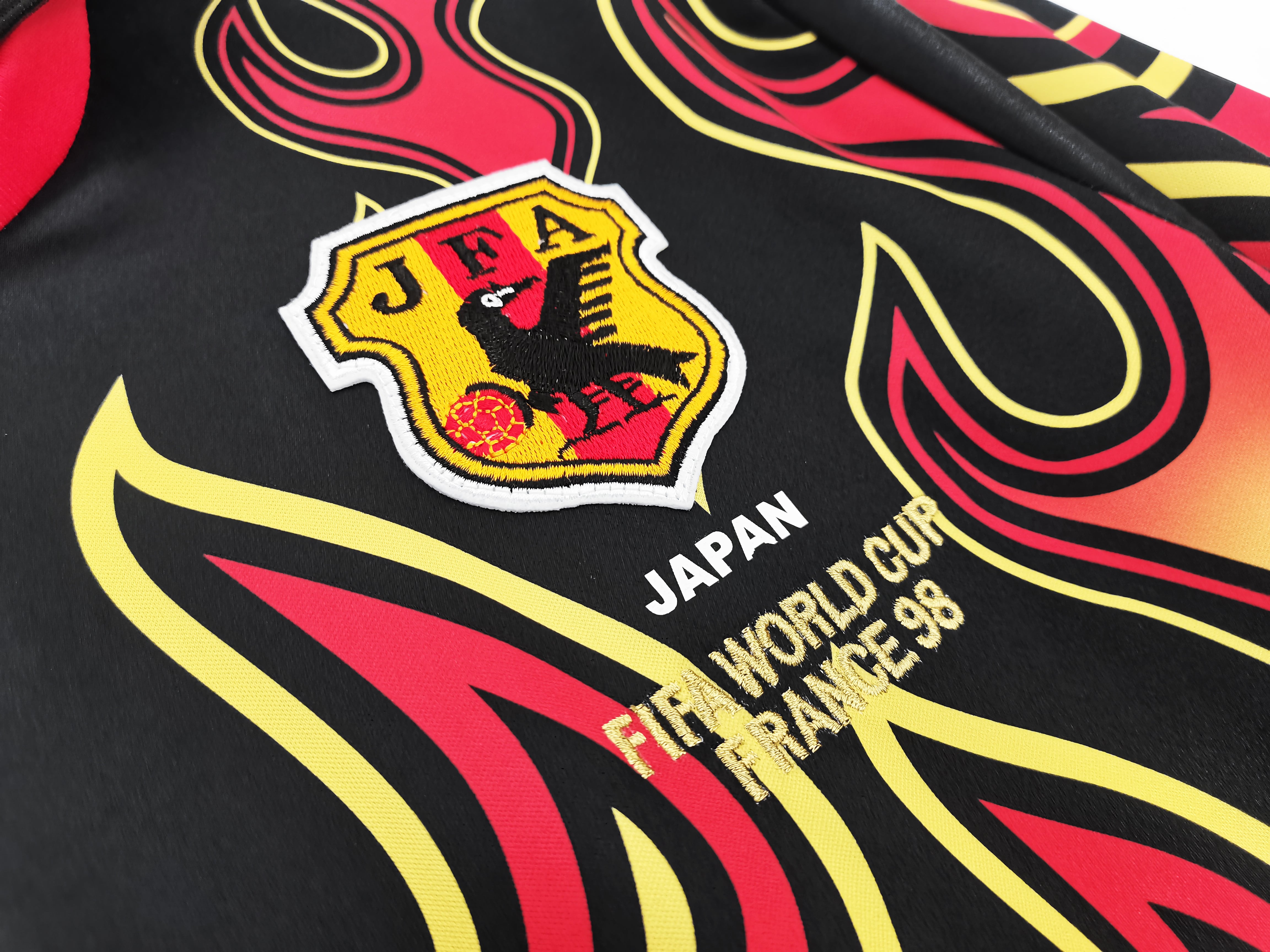 1998 Japan Red Flame Goalkeeper Retro Long Sleeve Jersey 1998 日本