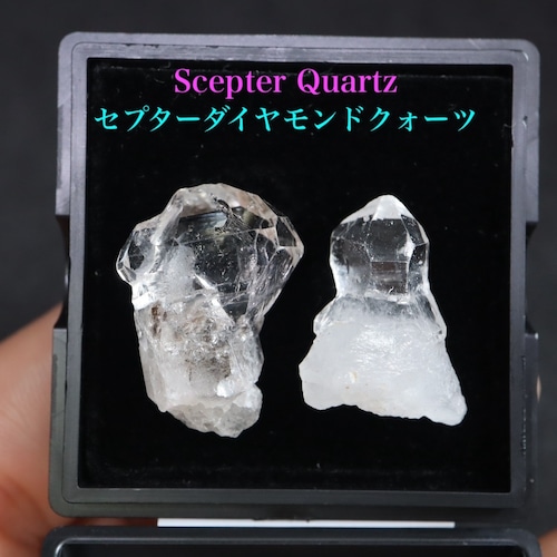 セプター ダイアモンド クォーツ ケース 水晶 QZ270 鉱物　原石　天然石　パワーストーン