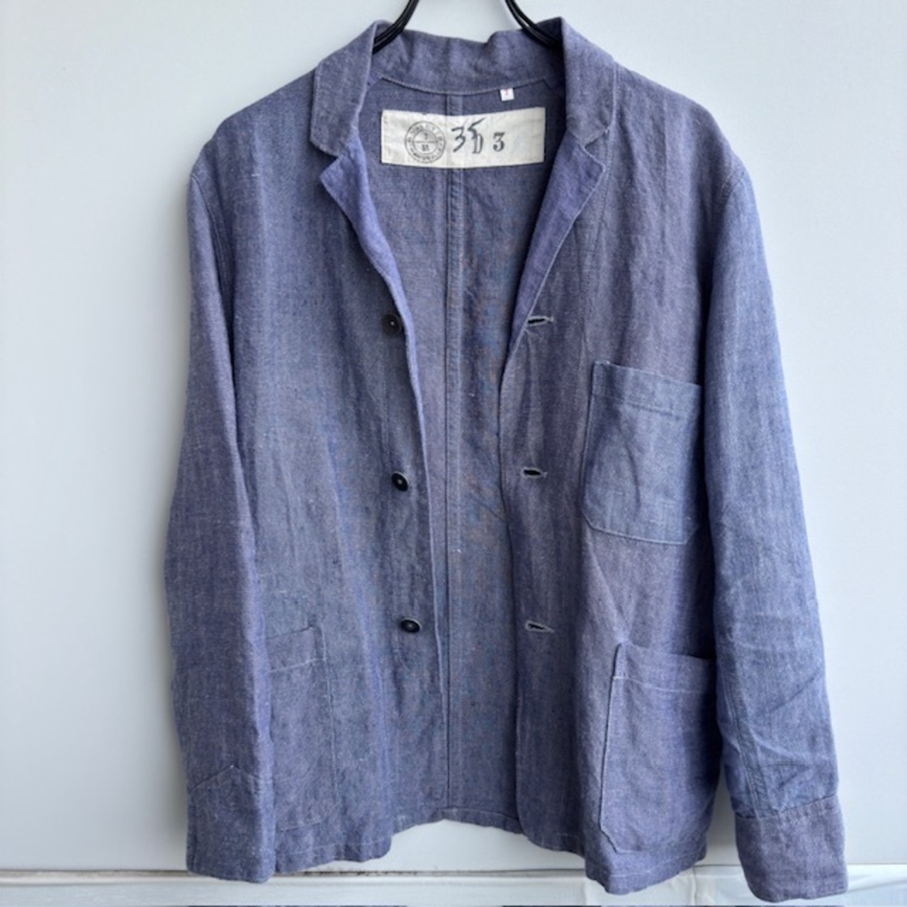 フランス海軍 ラミーリネンスモックジャケット 50S 画像2