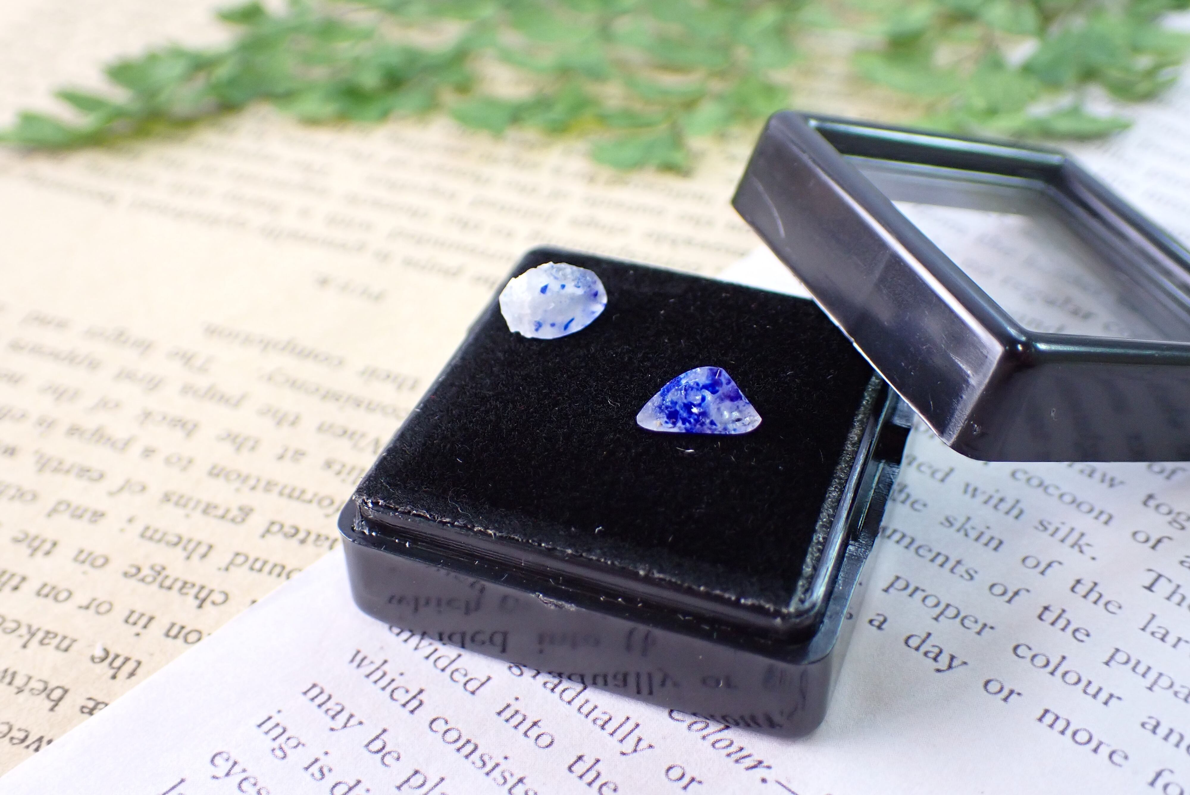原石セット】ラズライトインソーダライト 0.29ct/0.42ct [C6‐649