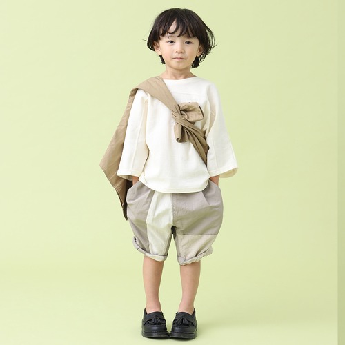 パッチワークハーフパンツ【Kids XS-M (90-130)】【5121023A】