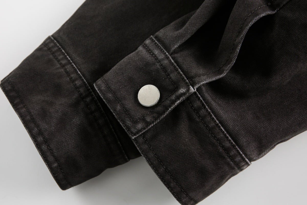 ウォッシュブラックデニムジャケット / Washed Black Denim Jacket