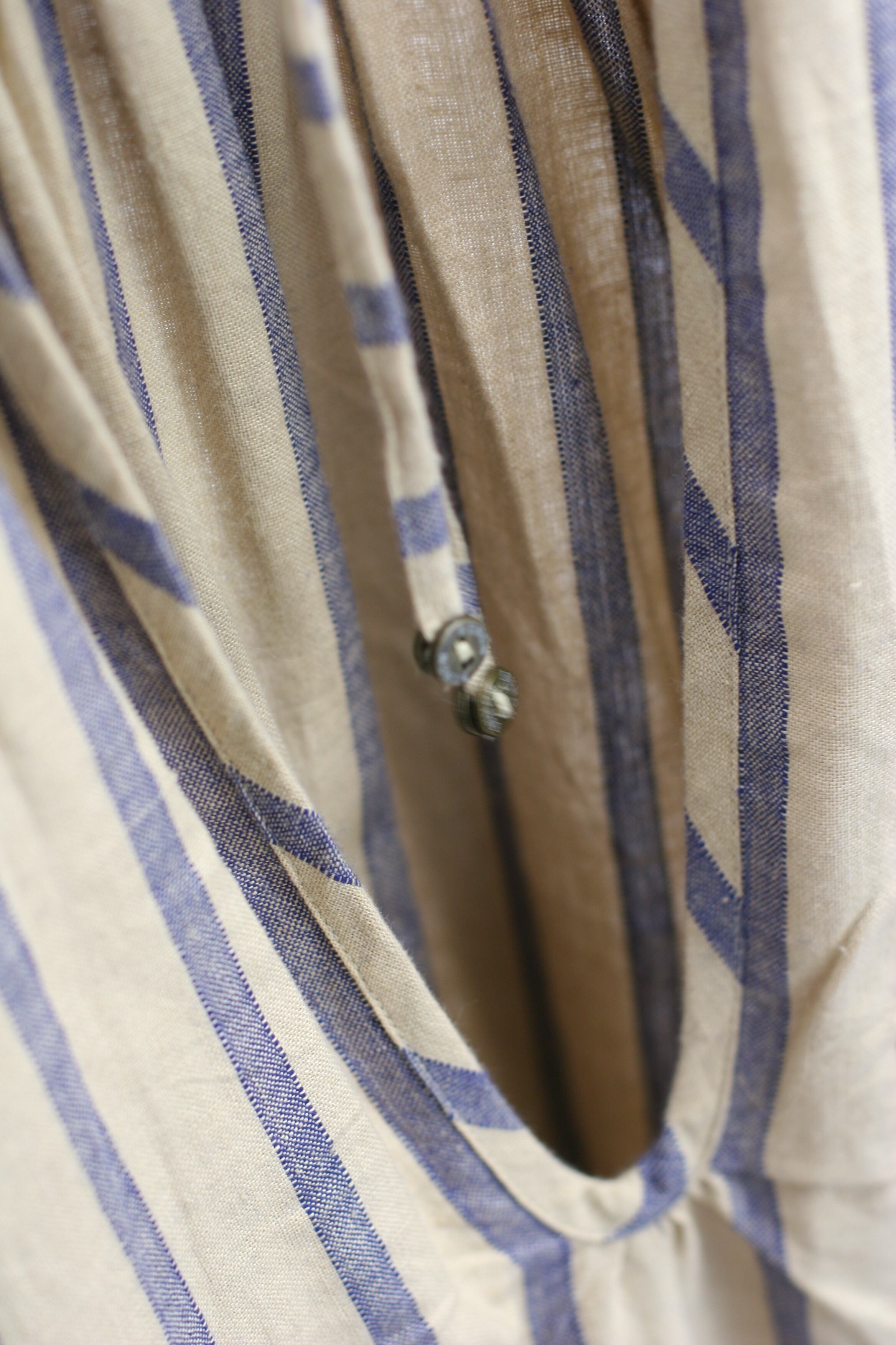 BUNON(ブノン) Hand Print & Dance Embroidery Back Ribbon Dress