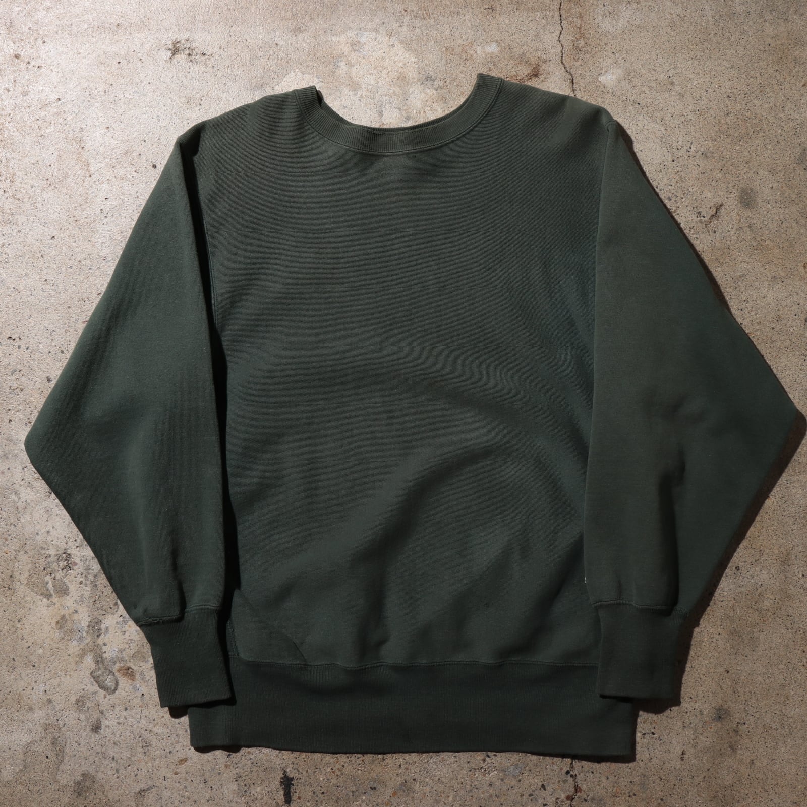 目無し 90s L 緑 リバースウィーブ チャンピオン スウェット グリーン 