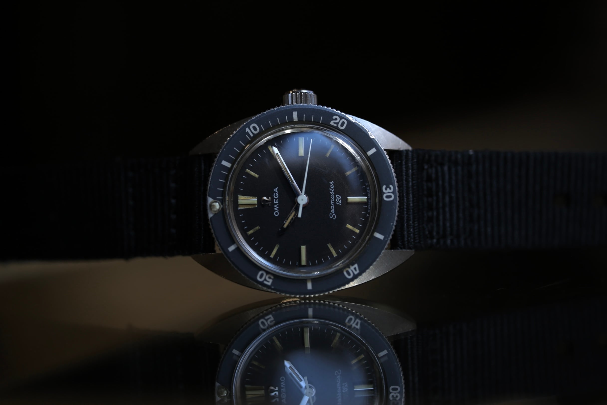 OMEGA】 1966年製 オメガ シーマスター120 ボーイズ ブラック