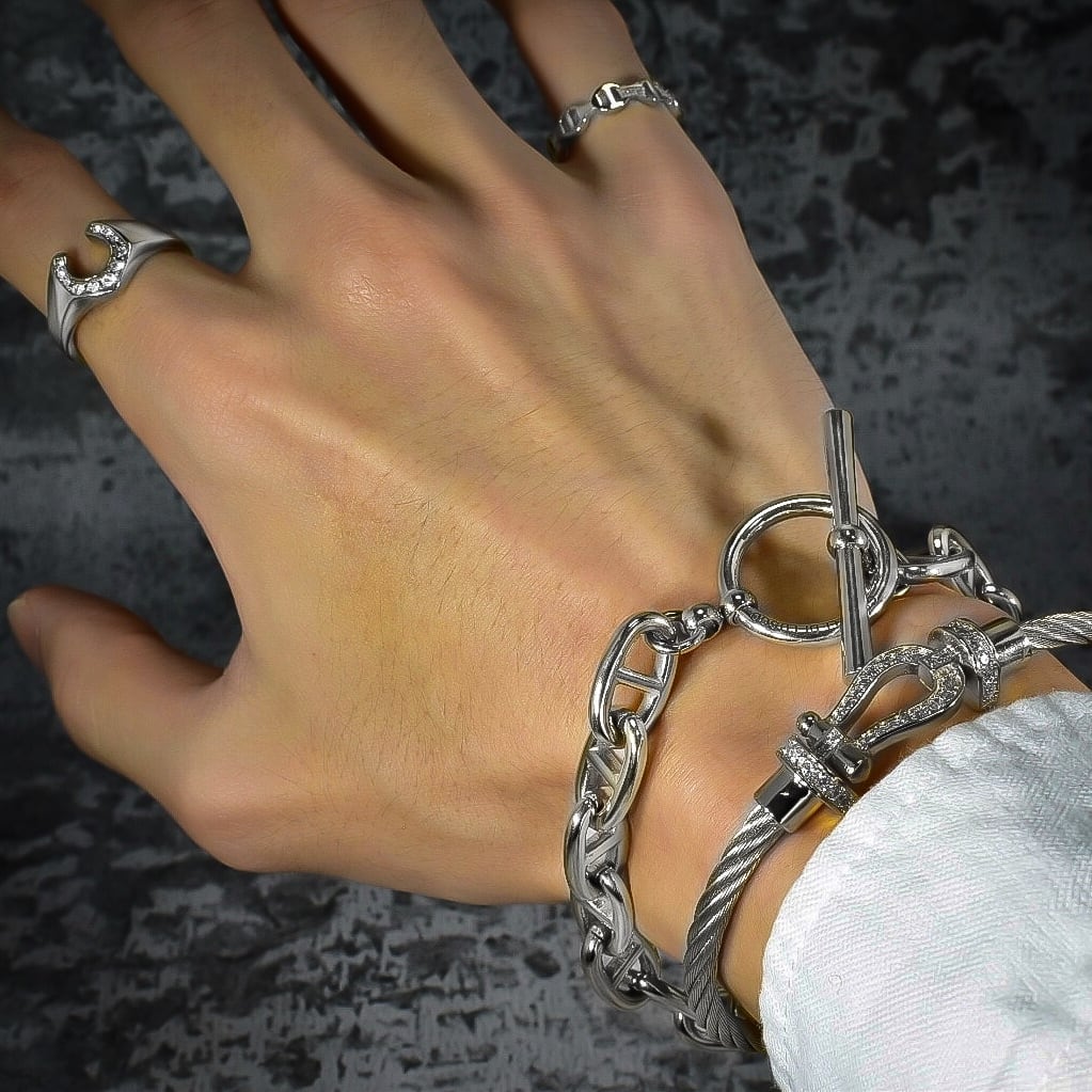316L Mariner chain mantel bracelet 【 silver 】 | ✯Lucliss Jewelry✯