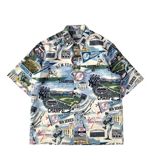 Dead stock Aloha shirt / reynspooner MLB New York Yankees / size M