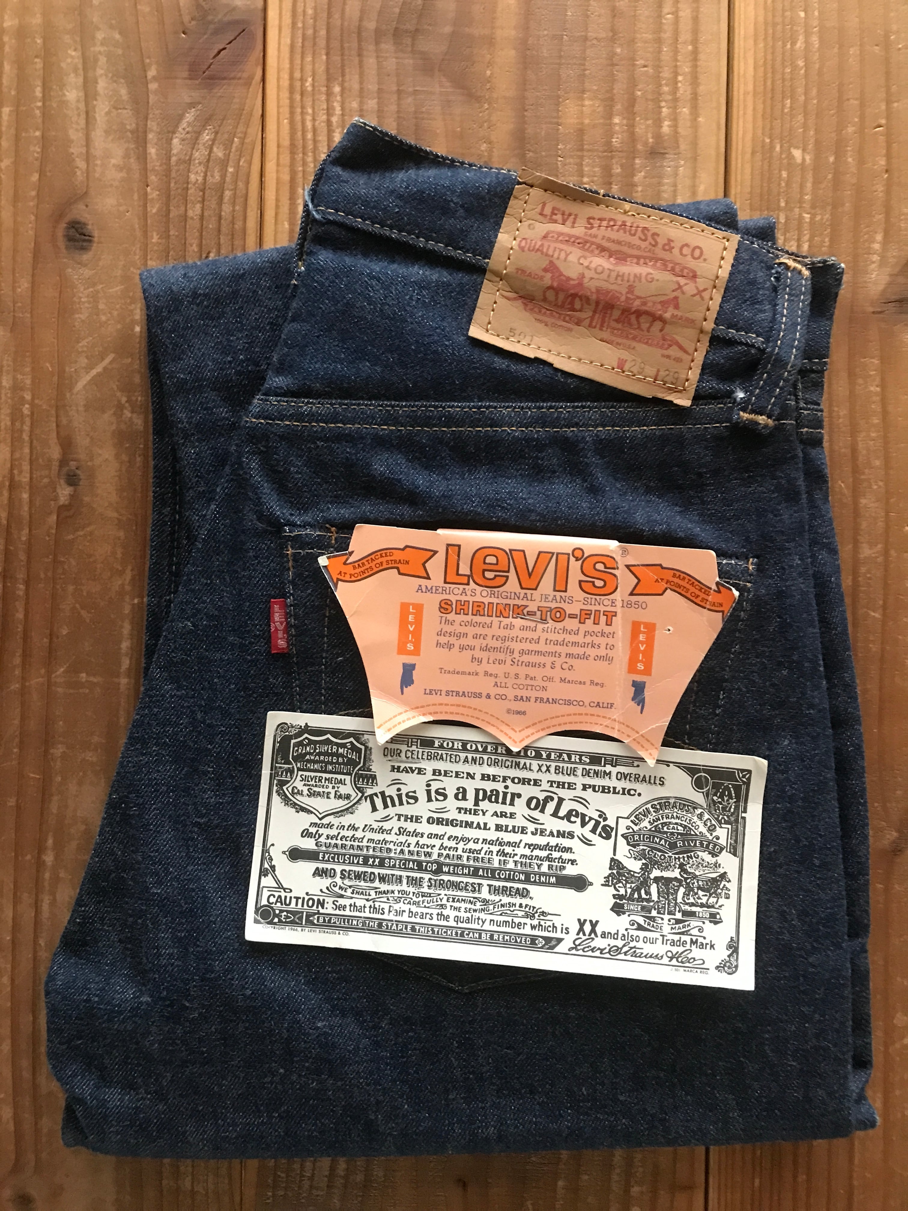 70's Levi's 501 BIG-E デニムパンツ DEADSTOCK 表記 (29×29)