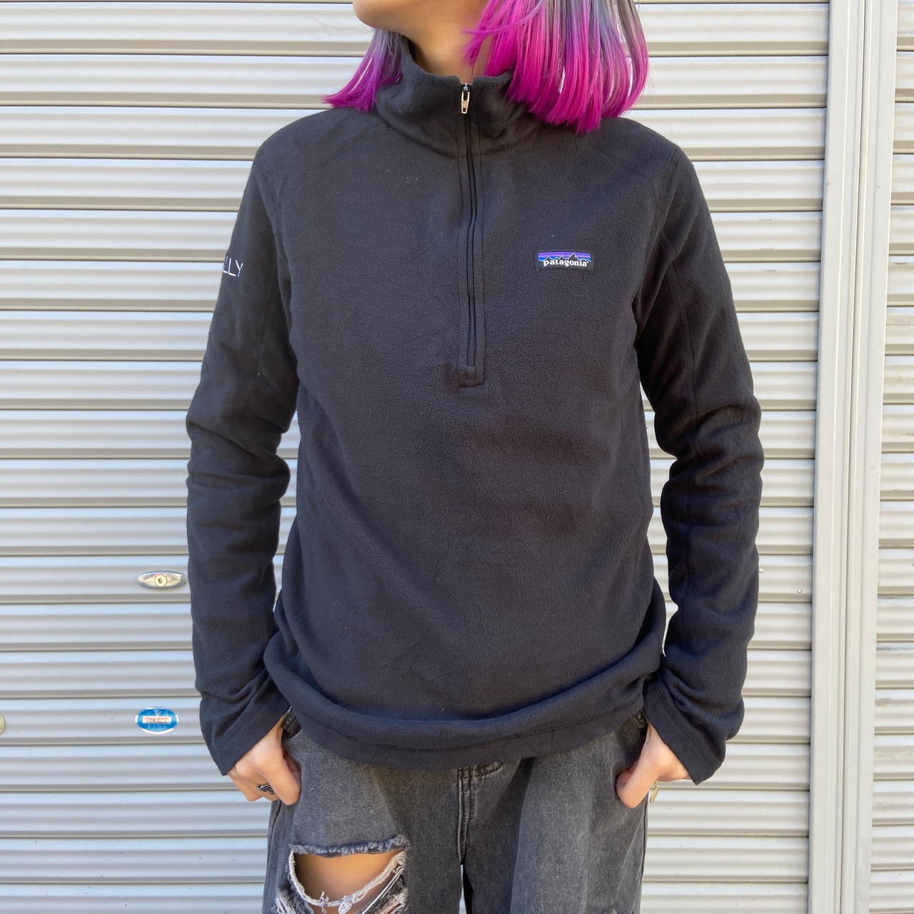 18年製 patagonia パタゴニア マイクロD ハーフジップ フリースプル 