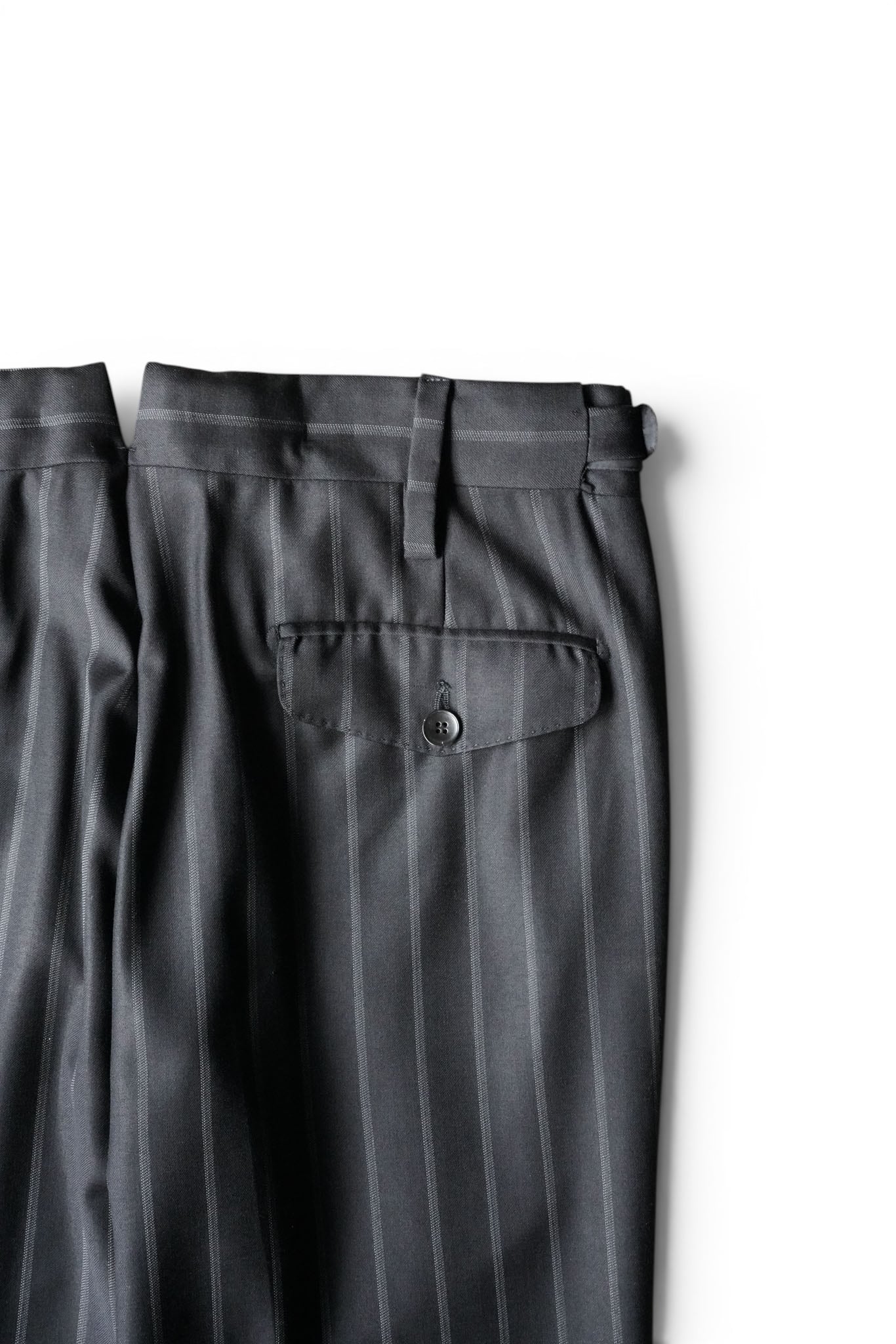 gucci 2002ss トムフォード期　ウールシルクストレートスラックス 01SS “GUCCI” Stripe Pattern Wool Cashmere Side-Adjuster Slacks