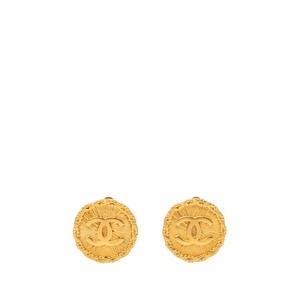 シャネル ココマーク ヴィンテージ イヤリング 95A ゴールド メッキ レディース CHANEL 【中古】
