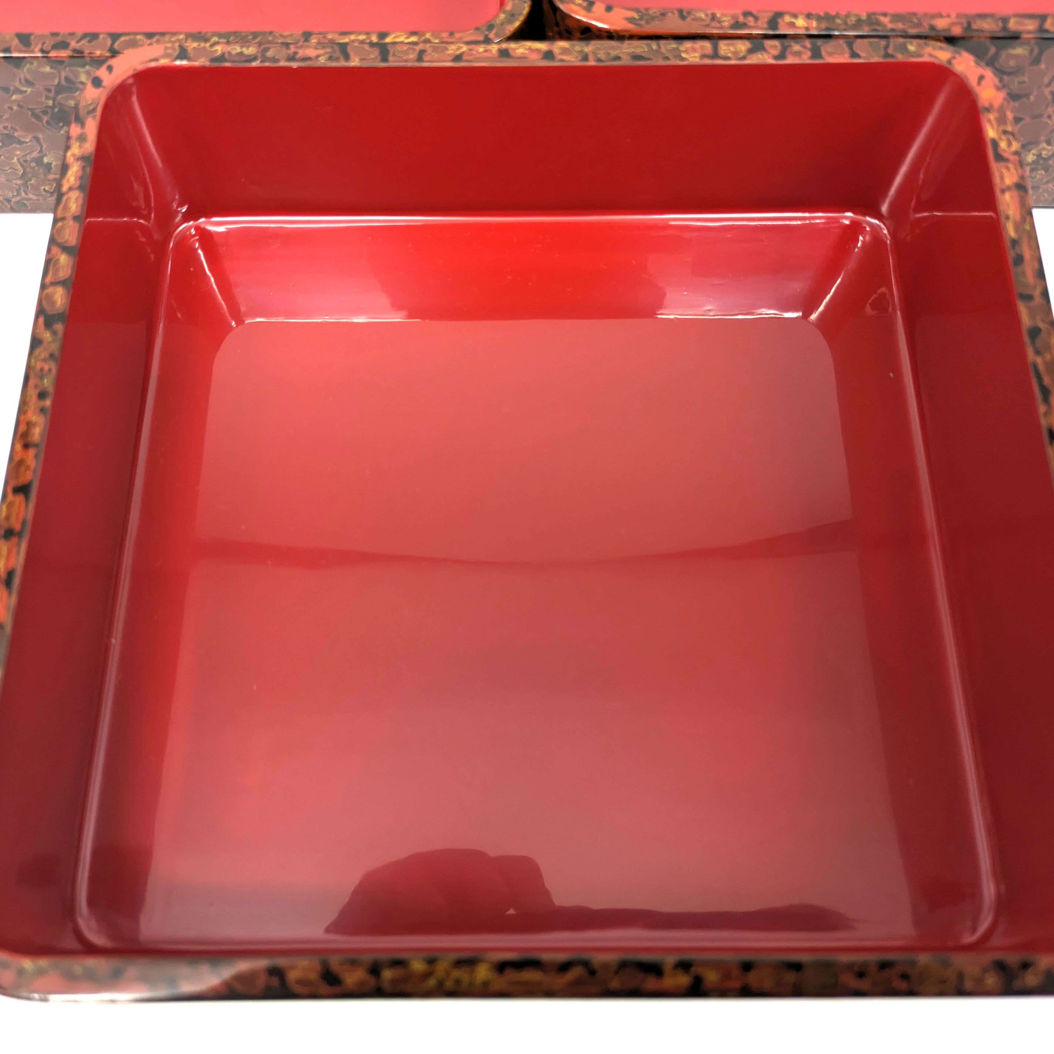 津軽塗(唐塗)バカ塗り・重箱・三段重・漆器・No.230907-16 津軽塗(唐塗)バカ塗り・重箱・三段重・漆器・No.230907-16