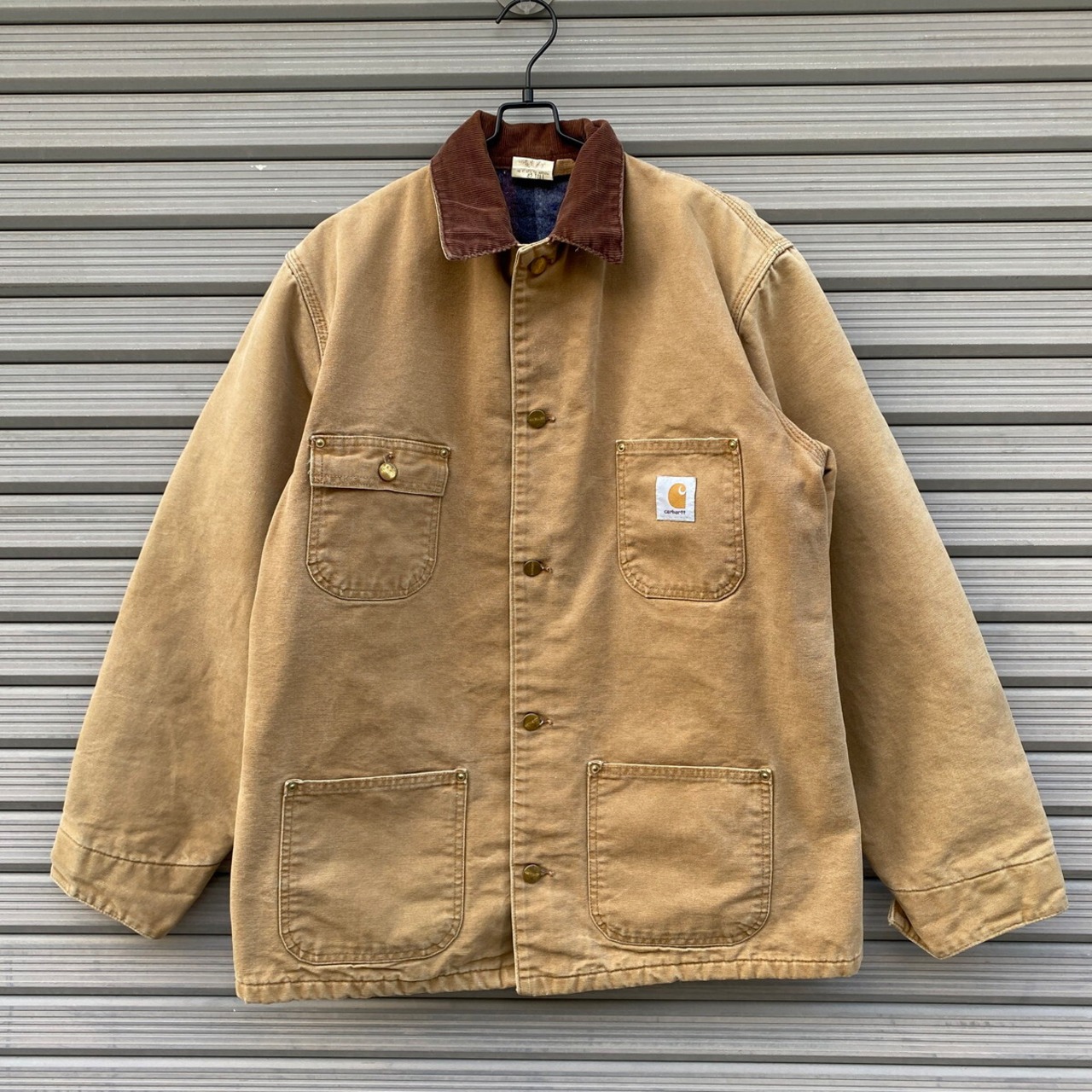 希少 80年代 Carhartt カーハート ダック地 ミシガンチョアコート 