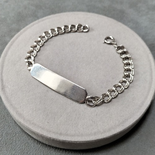 Vintage Silver 925 ID Bracelet UK 1975年 23cm　