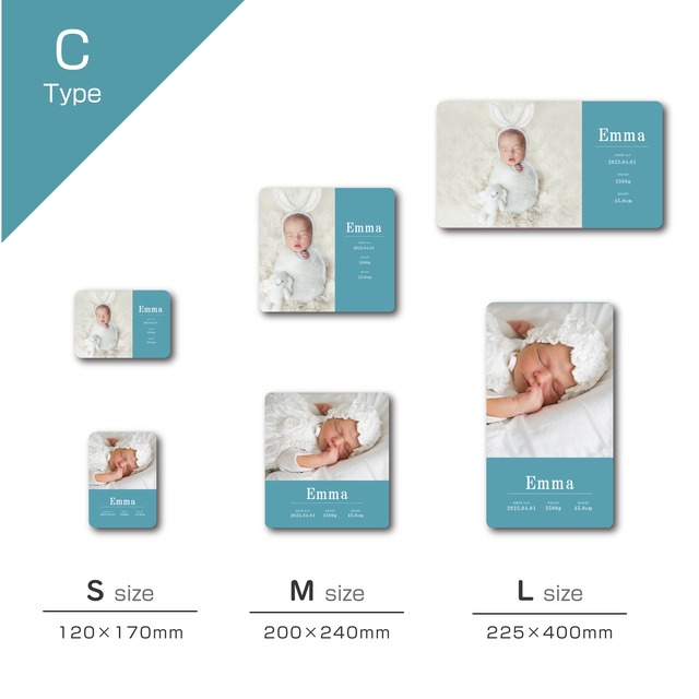 クリスタルフォトパネル(Sサイズ:横向き)　デザインB