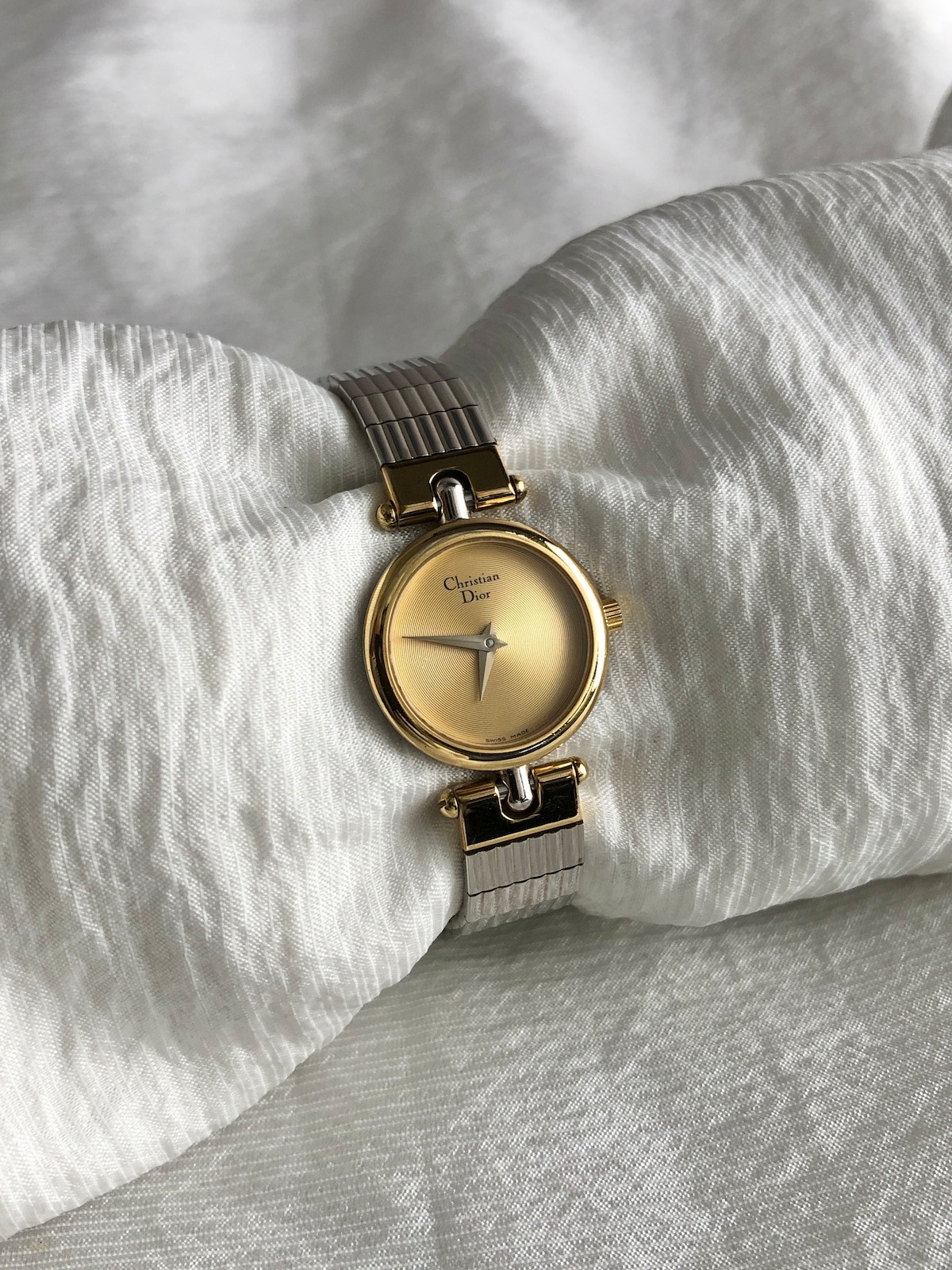 Christian Dior クリスチャン ディオール 腕時計 シルバー×ゴールド 