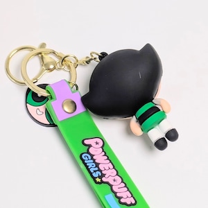 【 The Powerpuff Girls ( パワーパフガールズ ) 】 3D Rubber KeyHolder / 3Dラバーキーホルダー〚アメリカン雑貨 アメトイ〛