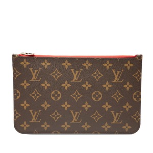 ルイ ヴィトン モノグラム ネヴァーフルMM 付属 ポーチ ブラウン レッド PVC レディース LOUIS VUITTON 【中古】