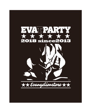 （販売終了) エヴァンゲリオン・CONTROLLERコラボ商品  EVA T PARTY 2018 in SAPPORO 限定 ドットTシャツ -ロゴ-