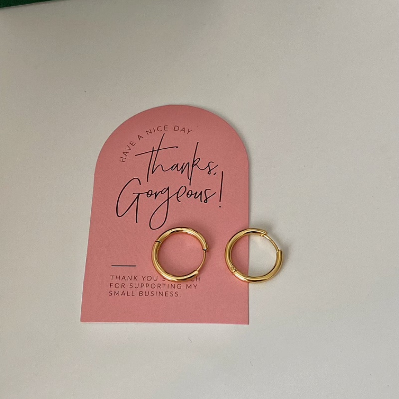 Simple hoop earring T6073