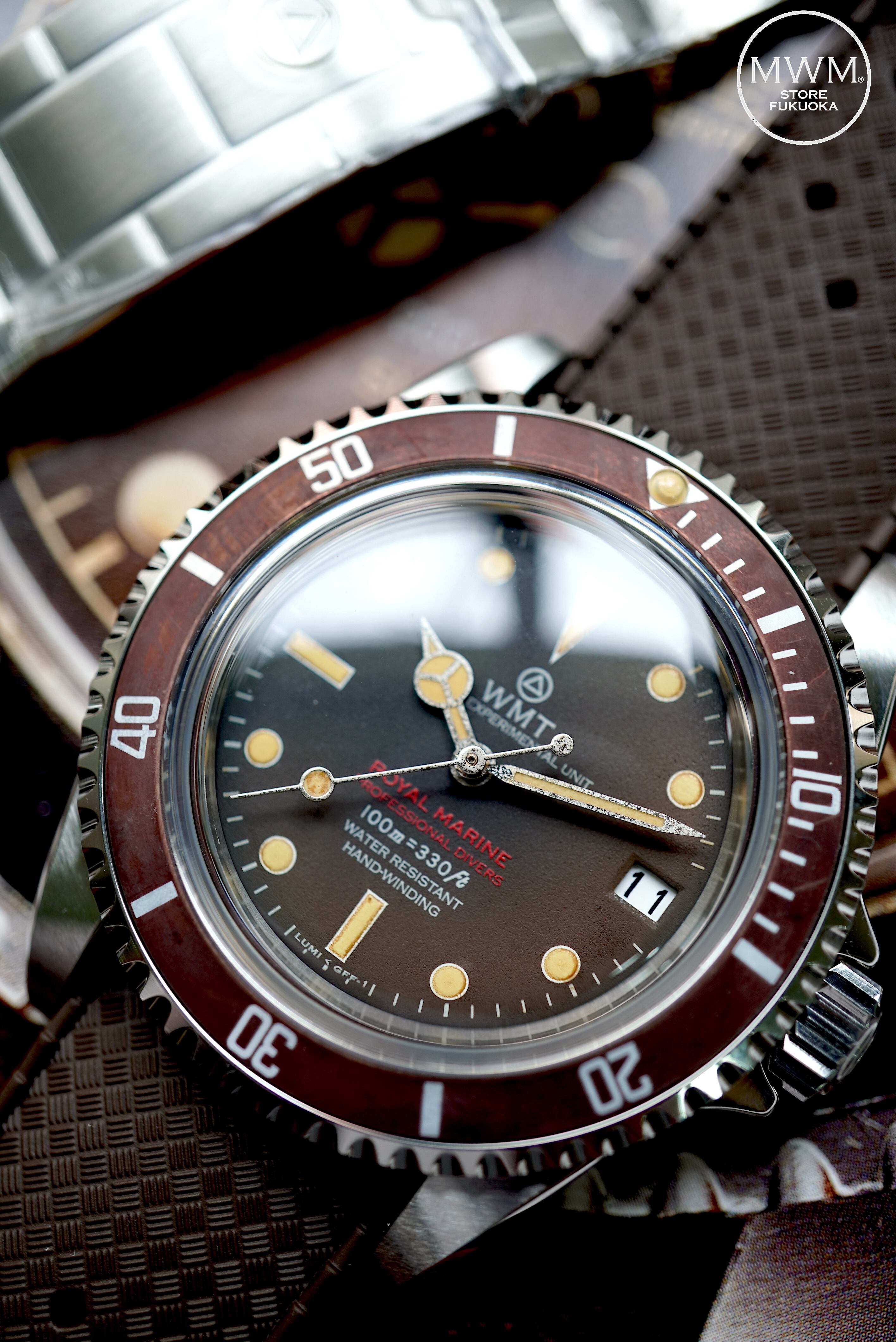 WMT Royal Marine – Tropical Brown / Aged Edition / Metal Bracelet