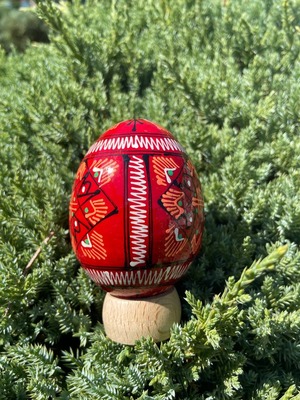 装飾用プィサンカ（イースターエッグ）with stand　コロミヤ博物館モデル