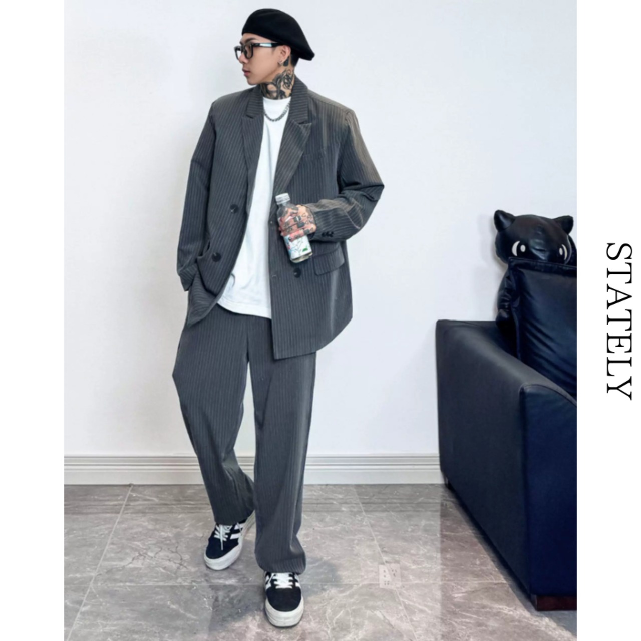 Urban Stripe セットアップスーツ/2color_ST07・画像2
