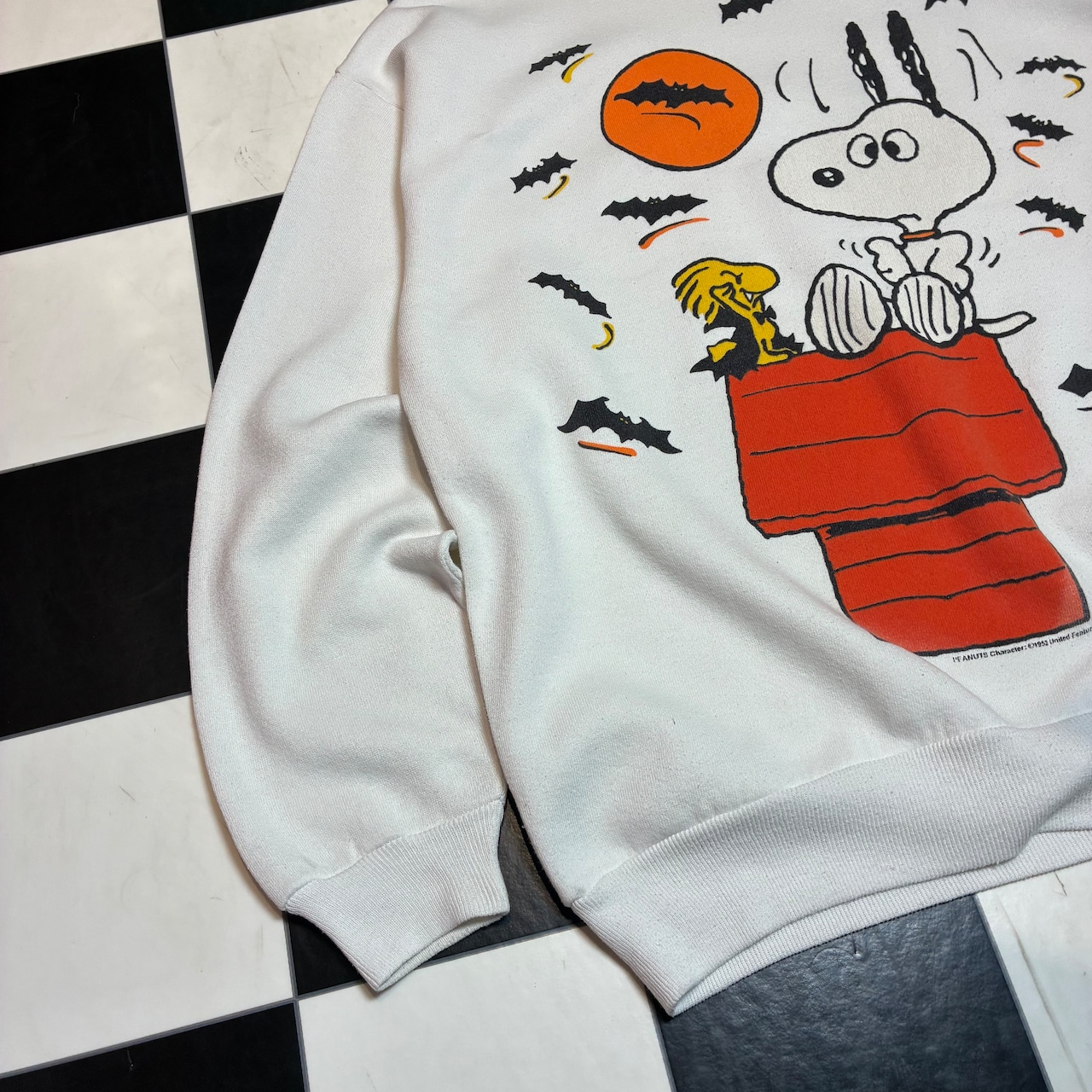 90s USA製 PEANUTS SNOOPY キャラクタースウェット スヌーピー