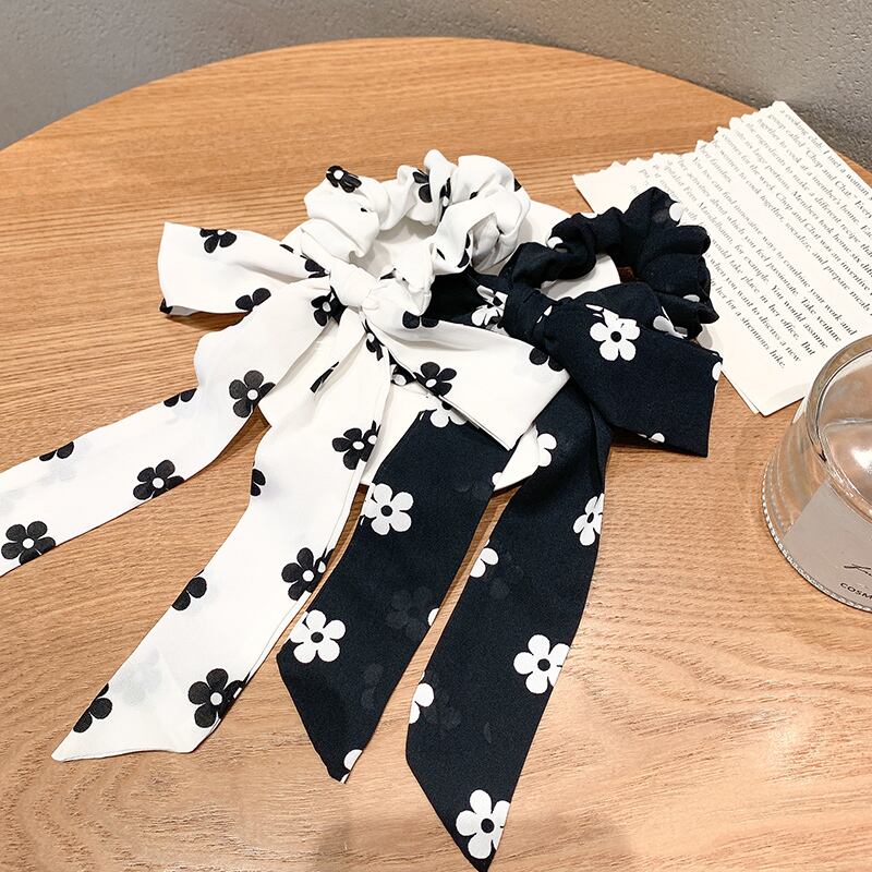 Flowerデザイン スタンダードサマーアクセサリー リボン レトロ 夏物 フラワーデザイン ブラック・アイド・ピーズ69637511008