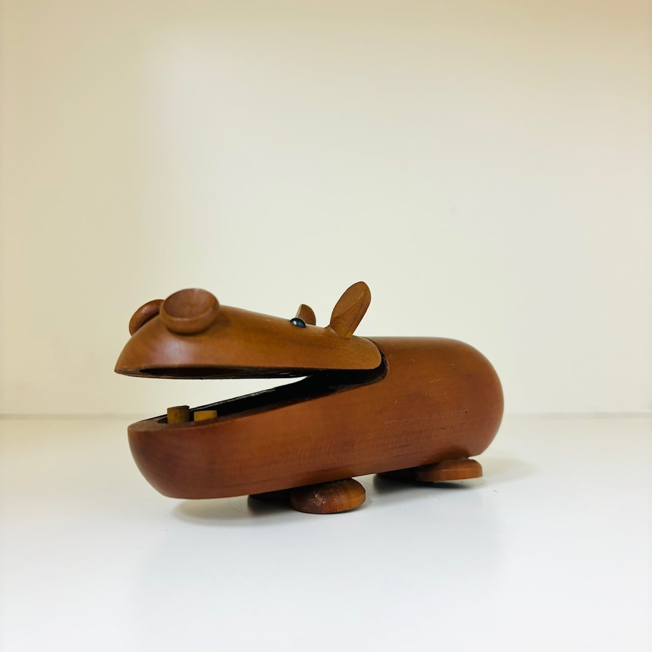 千趣会 ロイヤルペット カバ HIPPOPOTAMUS 木製 置物 オブジェ