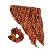 No.12 | リサイクルサリー　シュシュ＆ミニ三角スカーフ