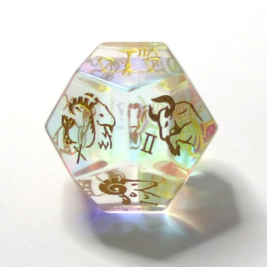 黄道十二星座12面体ダイス | ダイス専門店ドラタコ BASE店