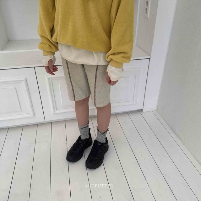 《送料無料》予約:バイカーラインパンツ【ANDBUTTER】※ジュニアサイズ