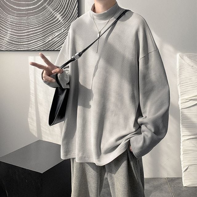 ディースクエアード　ニット　ワッペン　タートルネック　ブラックメンズ　トレンド 350803607_1.jpg