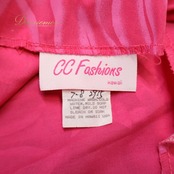 フラダンス 衣装 ワンピース ドレス ピンク系 フラ ダンス CC Fashions ハワイアン アロハ 花柄 ハワイ製 プルメリア柄 モンステラ柄 華やか 鮮やか 軽い