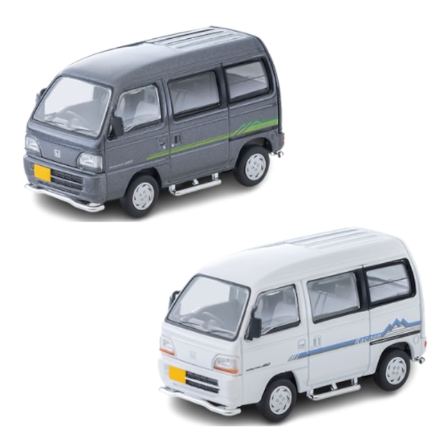 トミカリミテッドヴィンテージ NEO LV-N377a ホンダ ストリートV 4WD（グレー）1997年式 & LV-N377b ホンダ ストリート Gラクーン 4WD（白）1994年式 2台セット
